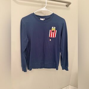 Sanrio Keroppi - Blue Graphic Crew Neck Sweater